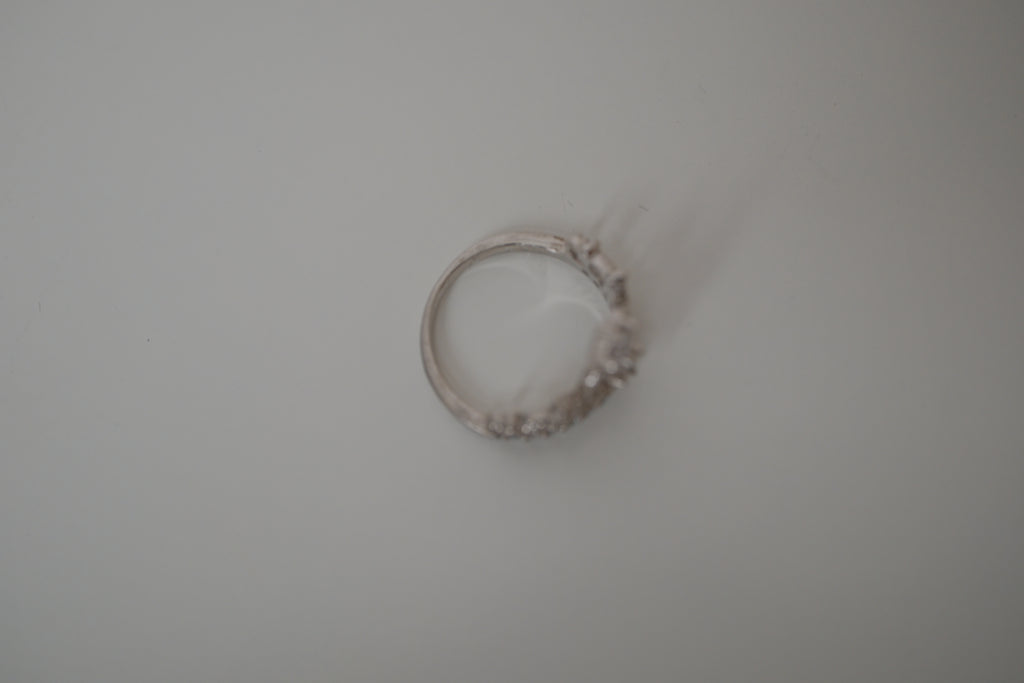 Vintage Sterling silver Tiara-style ring