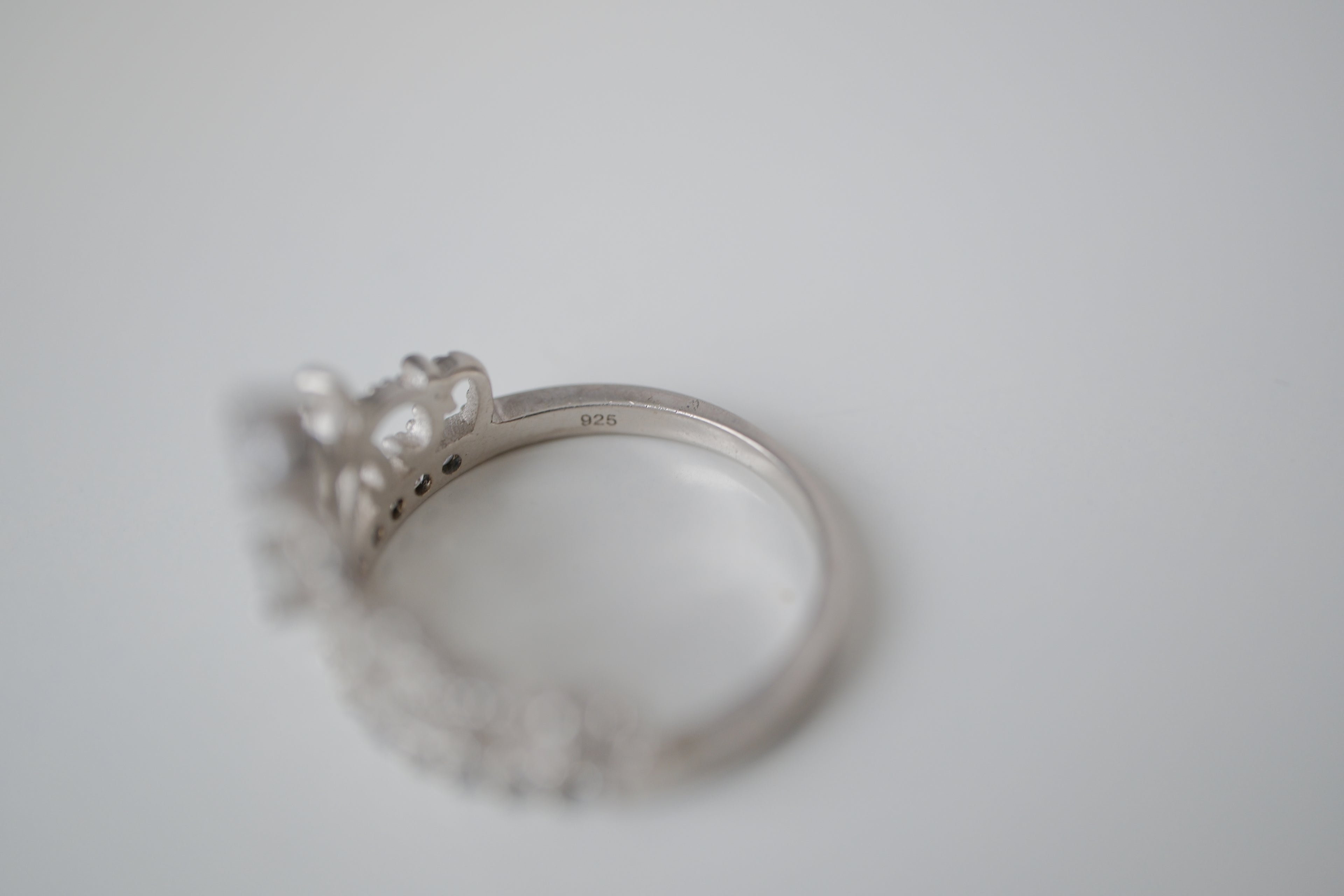 Vintage Sterling silver Tiara-style ring