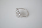 Vintage Sterling silver Sunburst cluster &nbsp;ring