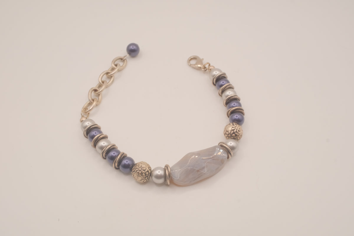 Vintage artisan beaded bracelet