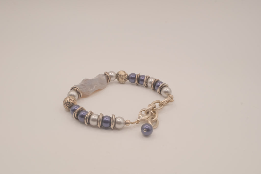 Vintage artisan beaded bracelet