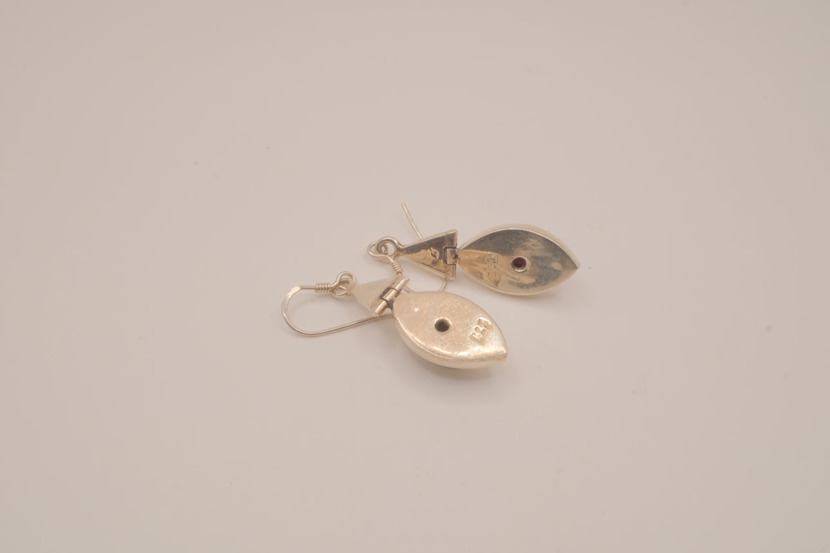 Sterling silver Amethyst dangle earrings