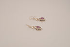 Sterling silver Amethyst dangle earrings