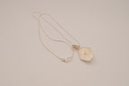 Sterling silver geometric scroll amethyst pendant necklace