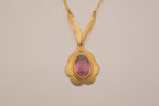 Vintage gold tone Art Deco necklace