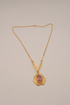 Vintage gold tone Art Deco necklace