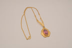 Vintage gold tone Art Deco necklace