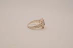 Vintage Sterling silver Tanzanite filigree ring