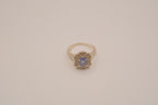 Vintage Sterling silver Tanzanite filigree ring