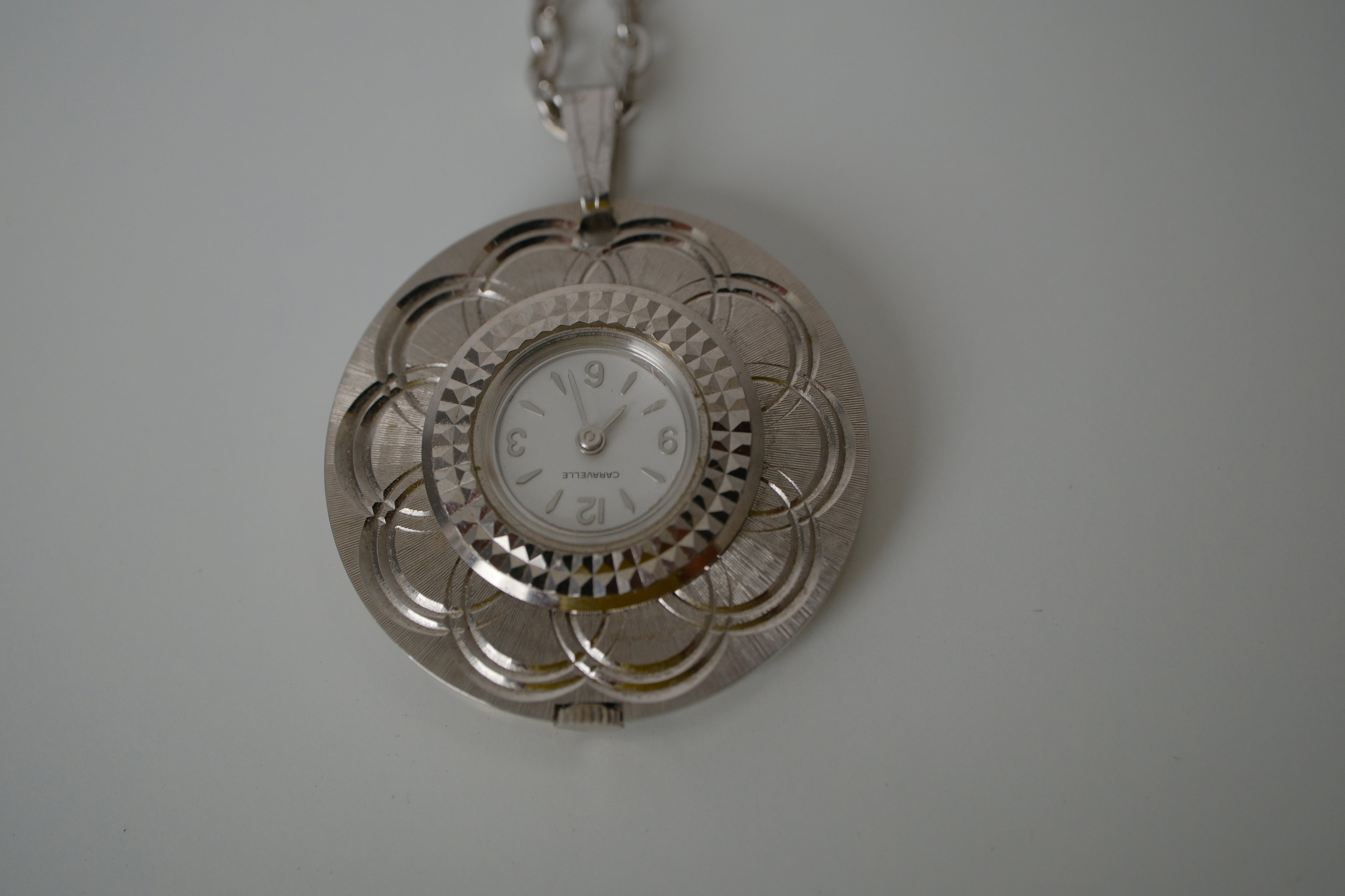 Vintage Caravelle by Bulova ladies pendant watch