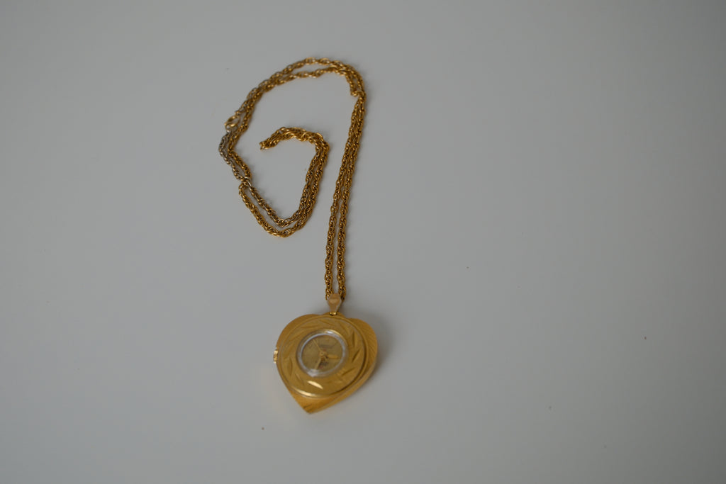 Vintage Swiss Pendant Watch Necklace