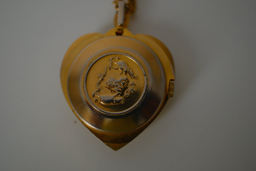 Vintage Swiss Pendant Watch Necklace