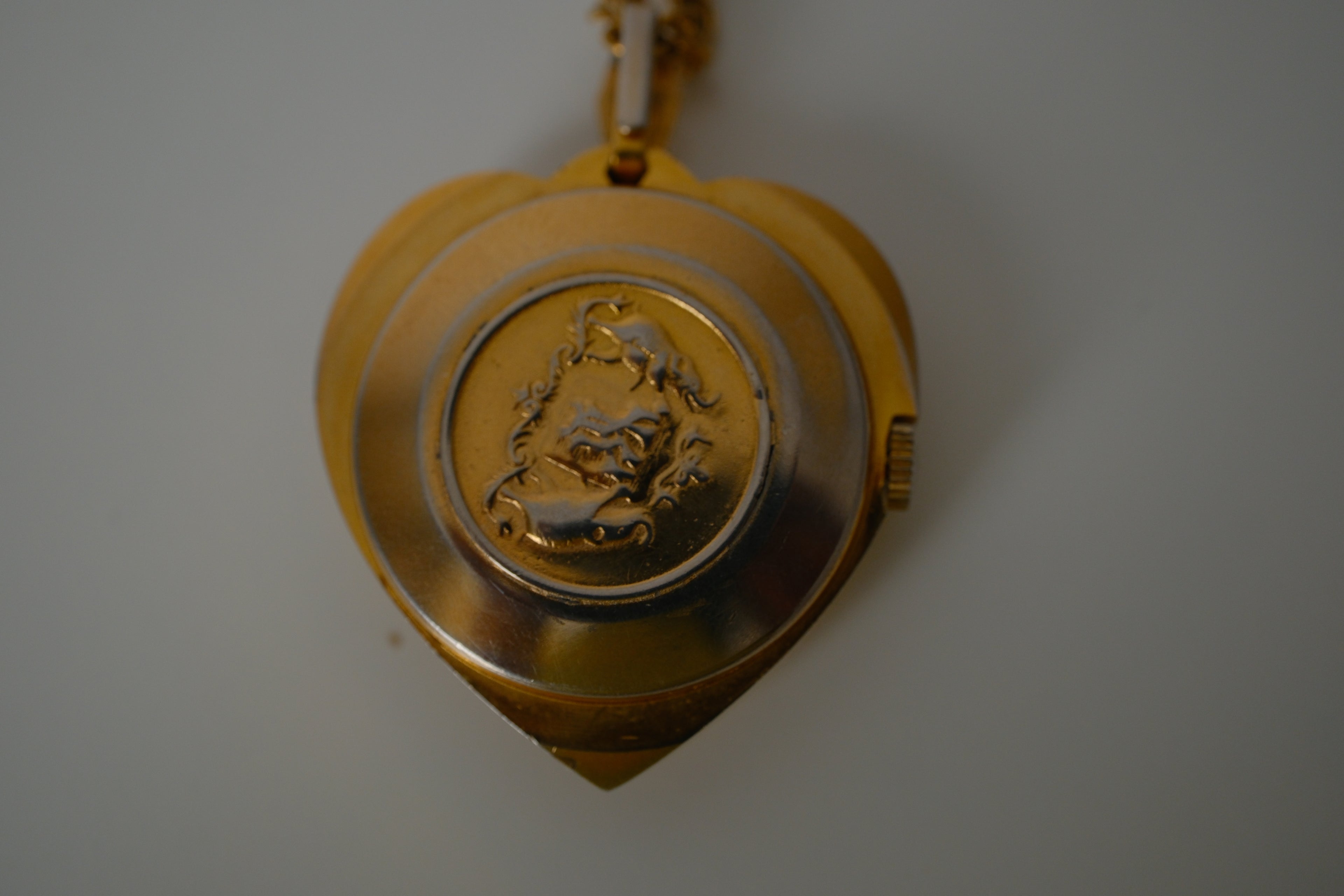 Vintage Swiss Pendant Watch Necklace