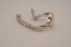 Two-toned Fmd Rhinestone watch