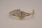 Two-toned Fmd Rhinestone watch