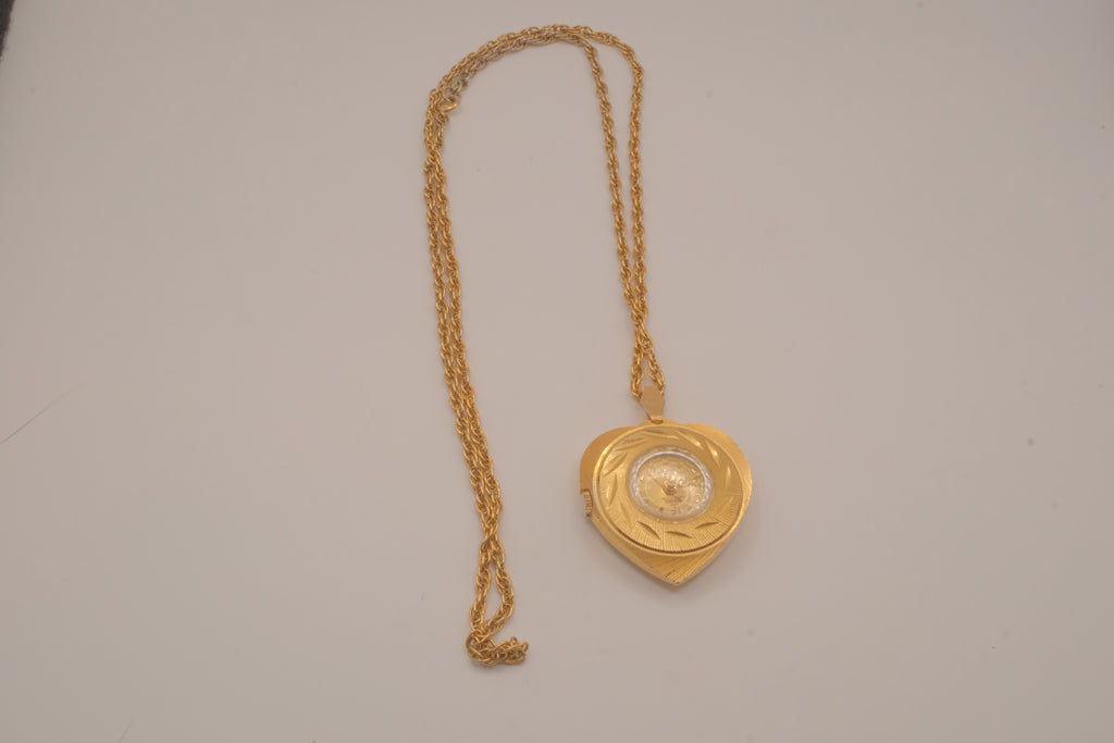 Vintage Swiss Pendant Watch Necklace