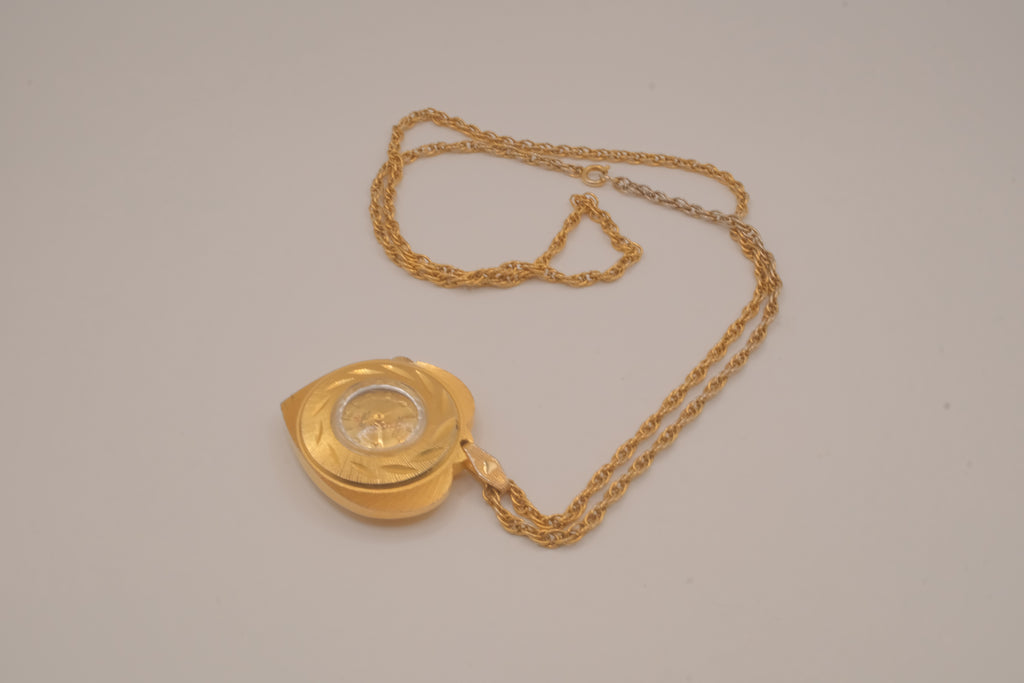 Vintage Swiss Pendant Watch Necklace