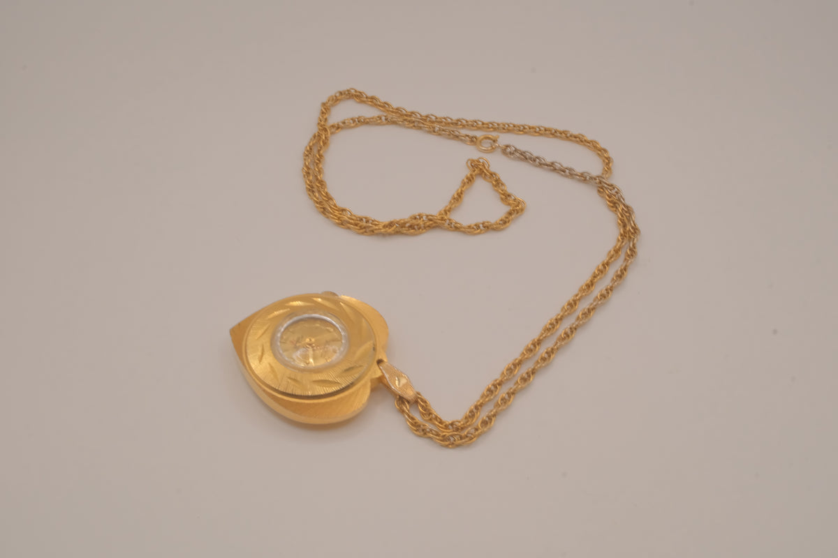 Vintage Swiss Pendant Watch Necklace