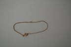 Delicate gold chain bracelet