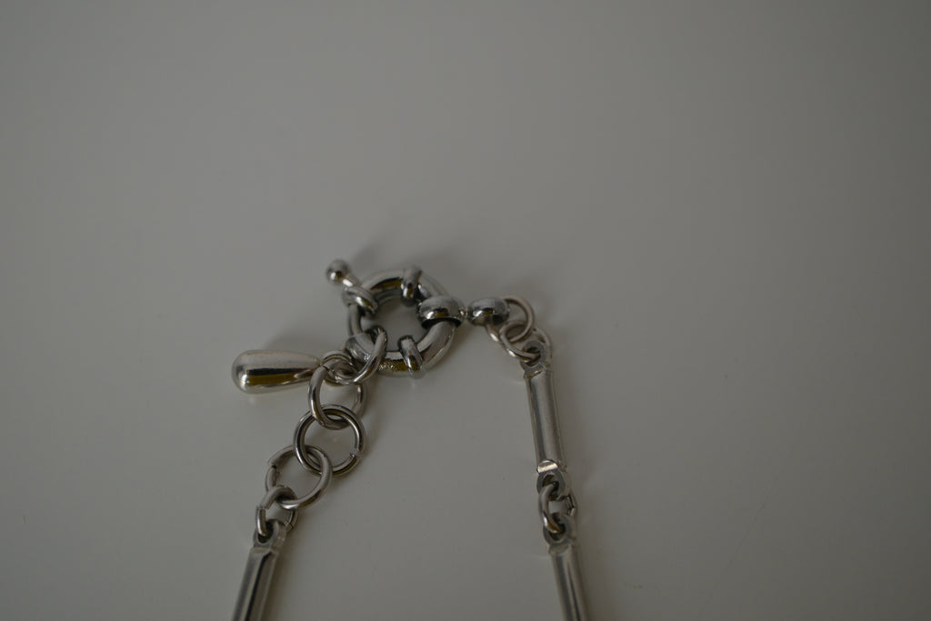Reworked ice skate charm bracelet