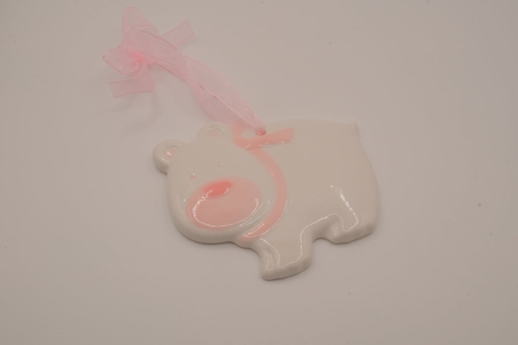 Vintage Avon white ceramic polar bear ornament&nbsp;