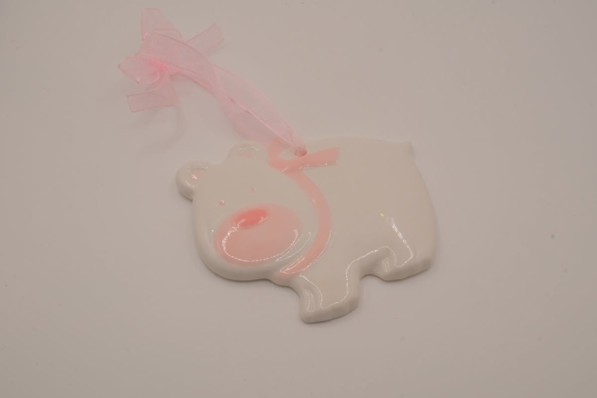 Vintage Avon white ceramic polar bear ornament&nbsp;