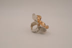 Two-tone floral statement ring