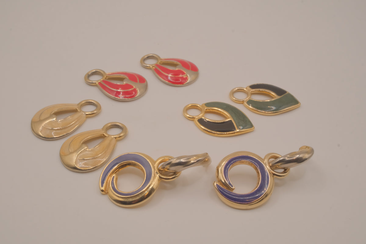 Vintage Weekenders 1980s interchangeable earring wardrobe set