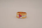 Two-tone gold bypass band&nbsp;