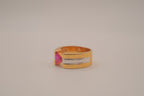 Two-tone gold bypass band&nbsp;