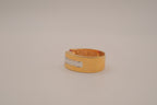 Two-tone gold bypass band&nbsp;