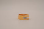 Two-tone gold bypass band&nbsp;