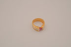 Two-tone gold bypass band&nbsp;