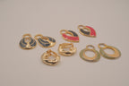 Vintage Weekenders 1980s interchangeable door-knocker clip-on earring set