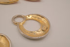 Vintage Weekenders 1980s interchangeable door-knocker clip-on earring set