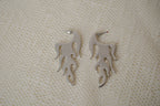Flame dangle drop earrings