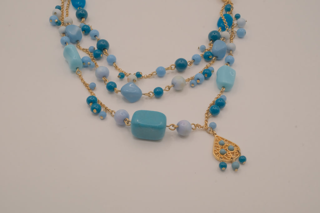 Vintage Avon multi-strand beaded necklace