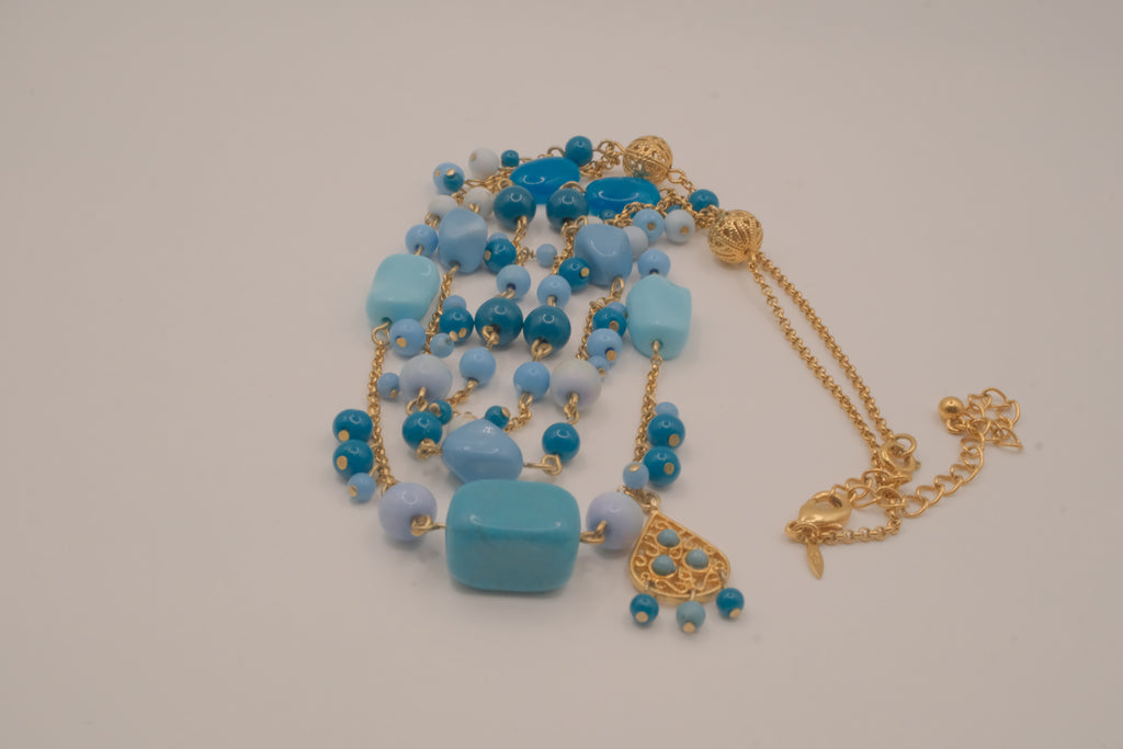 Vintage Avon multi-strand beaded necklace