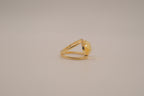 Gold tone cocktail statement ring