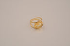 Gold tone cocktail statement ring