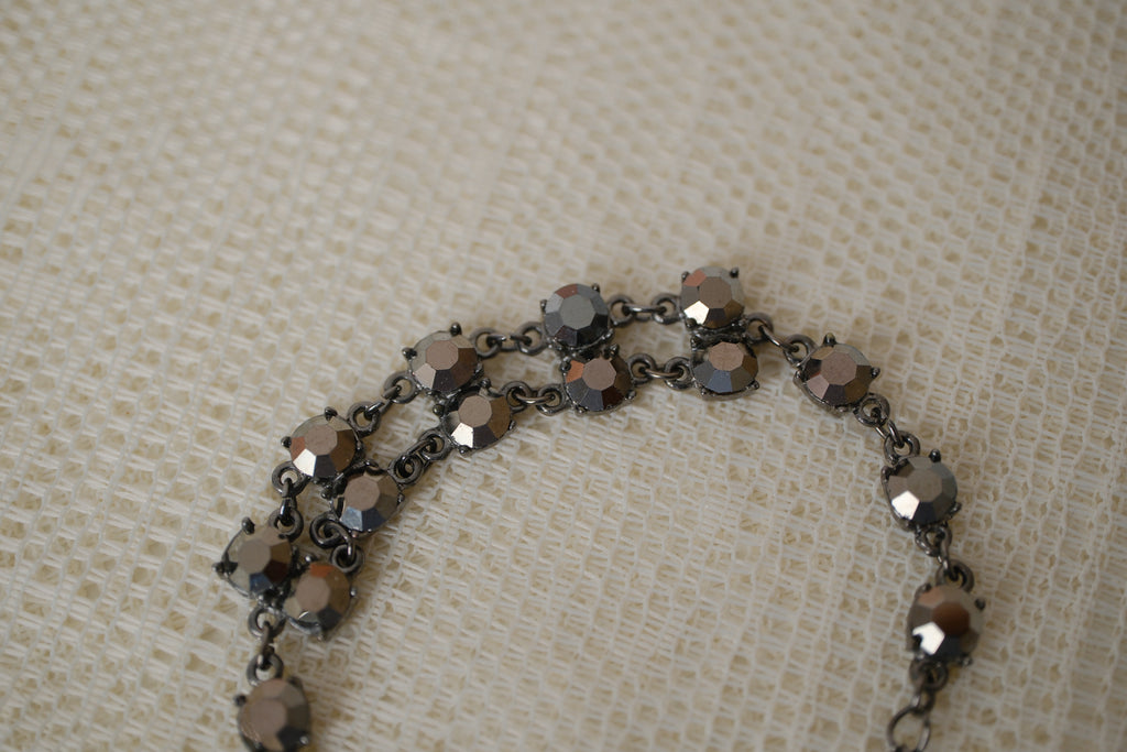 Vintage Black rhinestones bracelet
