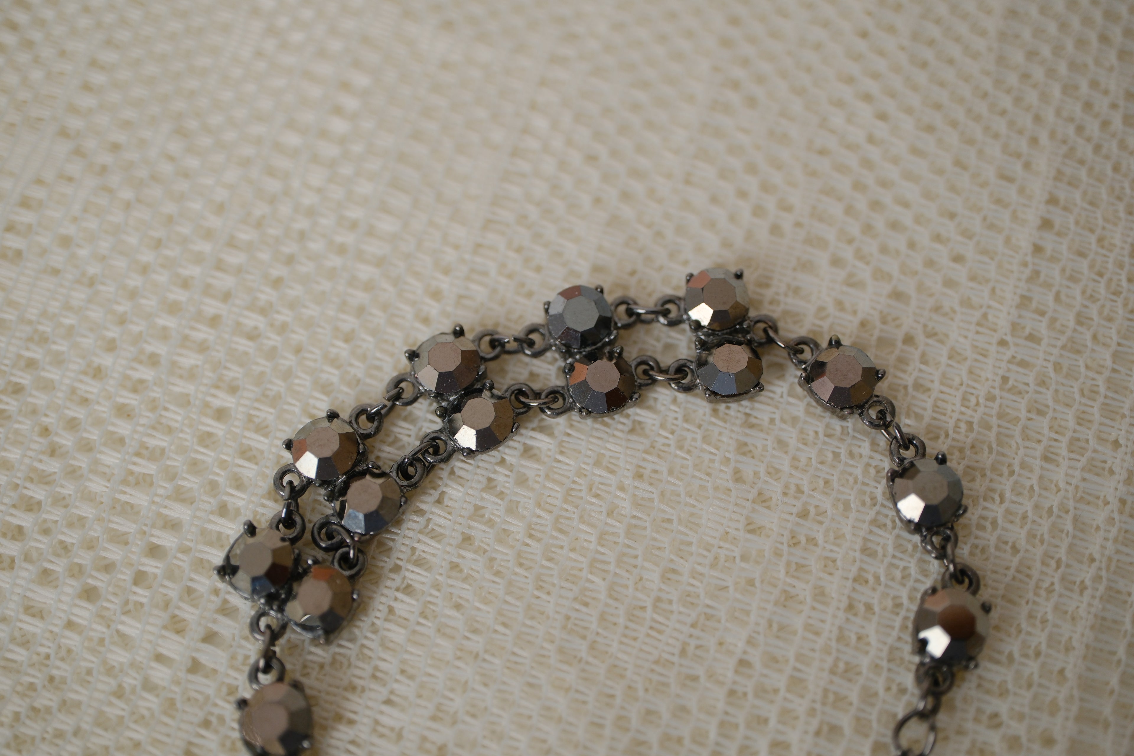 Vintage Black rhinestones bracelet