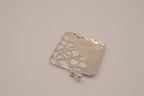 Abstract enamel square pendant