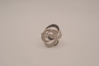 Openwork floral statement ring