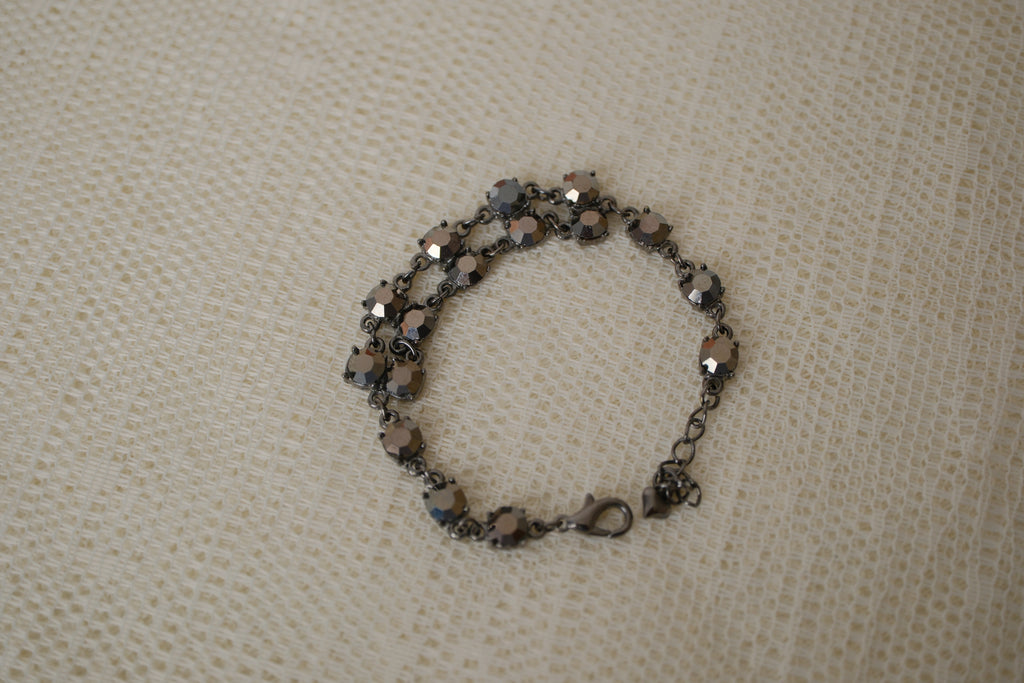 Vintage Black rhinestones bracelet