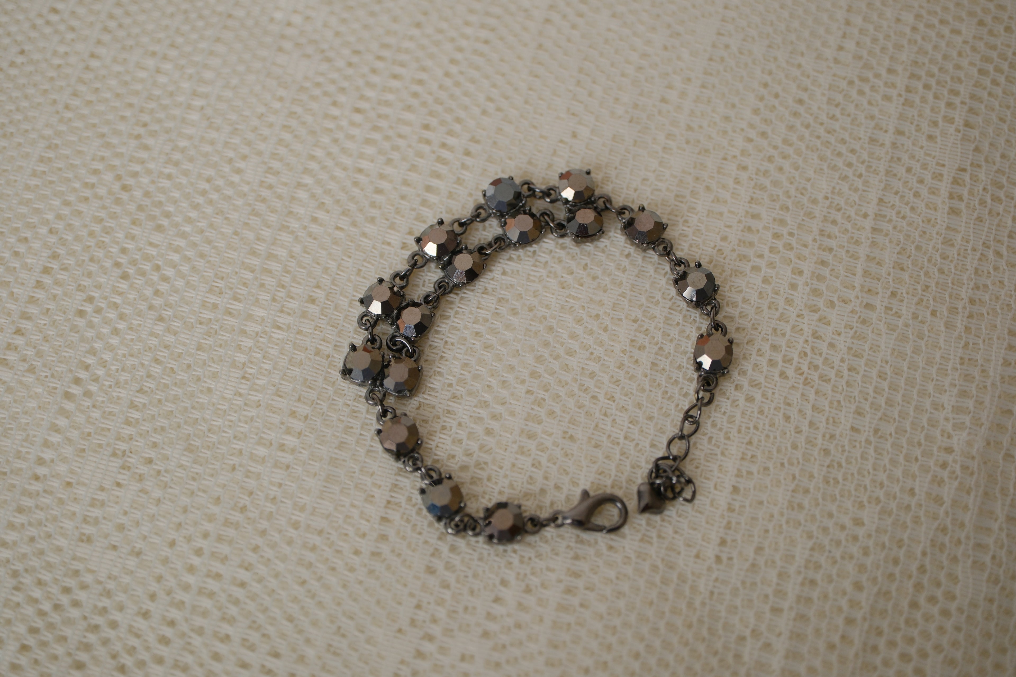 Vintage Black rhinestones bracelet