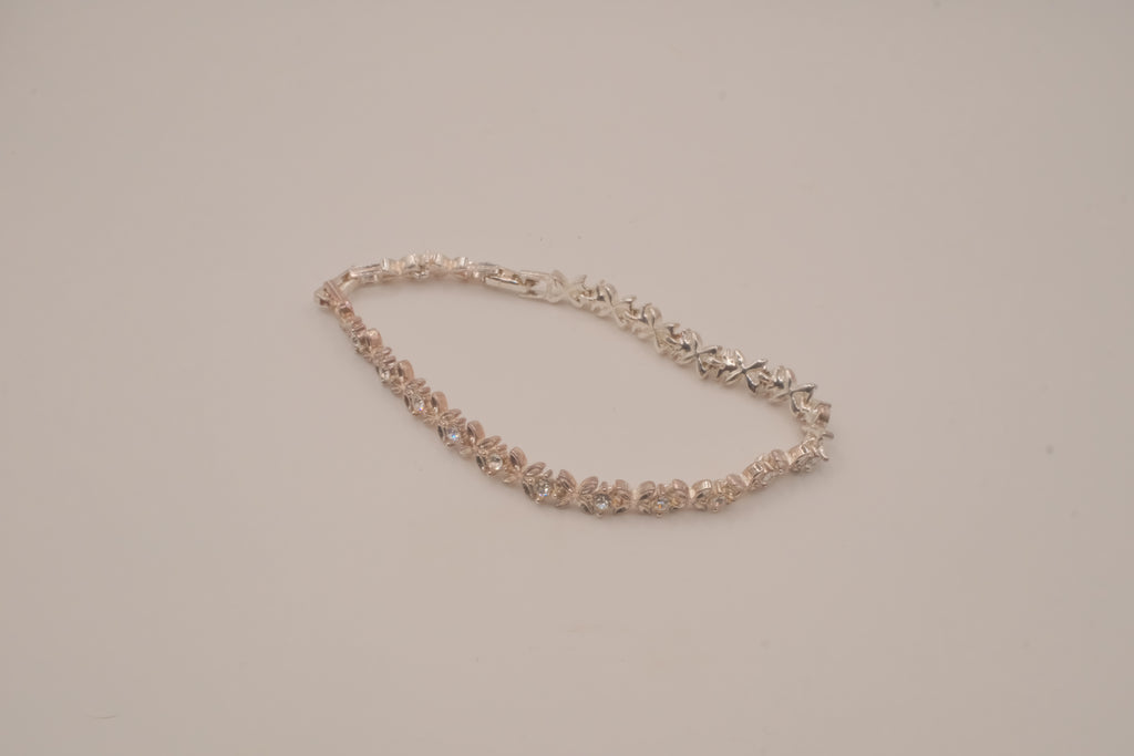 Vintage Avon Silver tone tennis bracelet