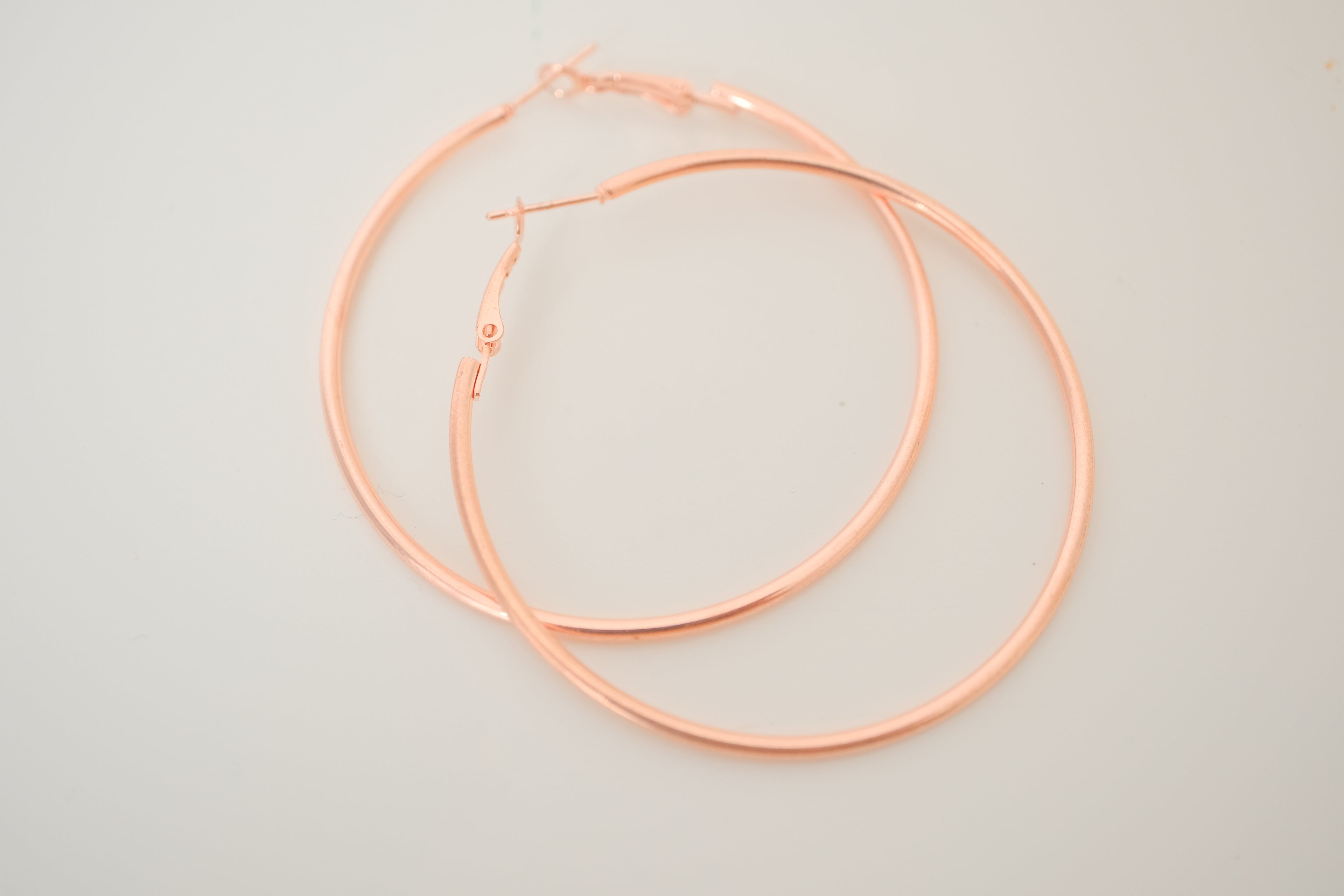 Rose gold Large hoop earrings&nbsp;