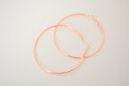 Rose gold Large hoop earrings&nbsp;