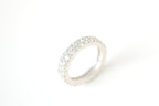 Double-row eternity band ring